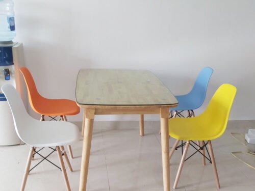 Bộ bàn sắc màu chất liệu gỗ cao su