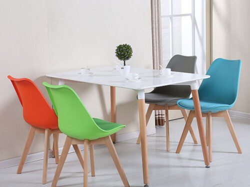 Bộ Bàn Ăn 4 Ghế Eames Cao Cấp