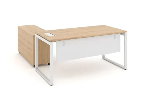 Bàn Giám Đốc Chân Sắt Erid U 1m6 EU16-GD - BLV-GDCS