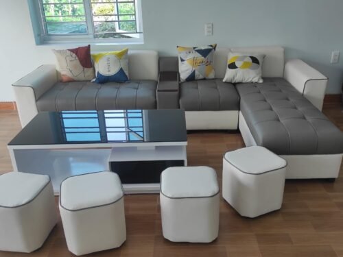 Sofa bọc da cao cấp