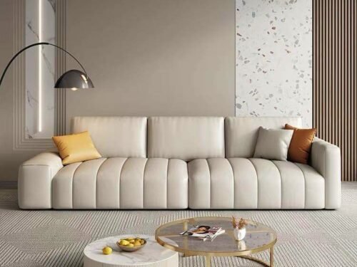 Sofa Văng Kích Thước 2.8m Bề Mặt Da