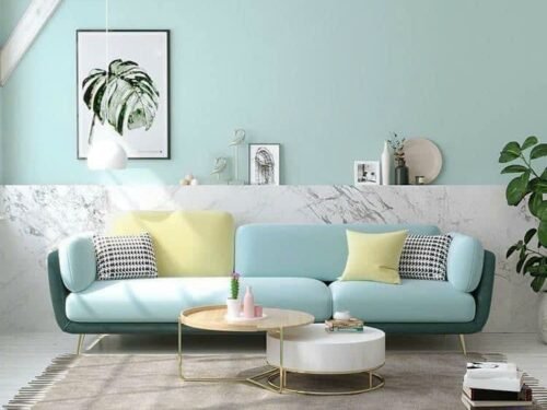 Sofa văng 2m , chất liệu khung sồi bề mặt nỉ