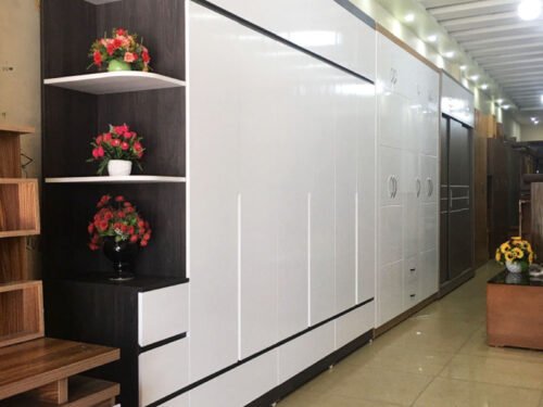 Tủ quần áo hiện đại màu trắng